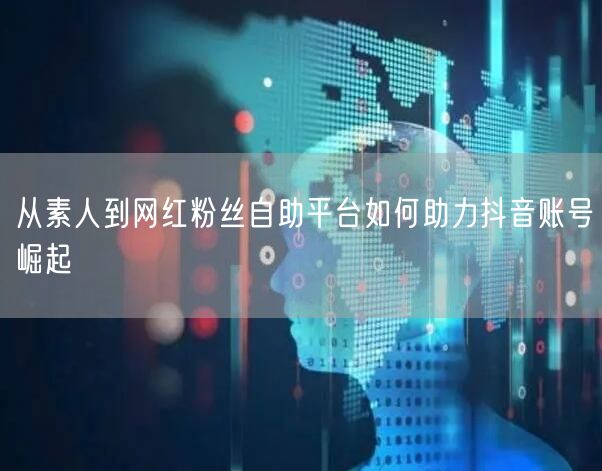 从素人到网红粉丝自助平台如何助力抖音账号崛起