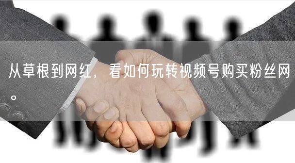 从草根到网红，看如何玩转视频号购买粉丝网。